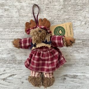 Boyds Plush Ornaments #56270 Mocha Mooseby NWT 5.5"